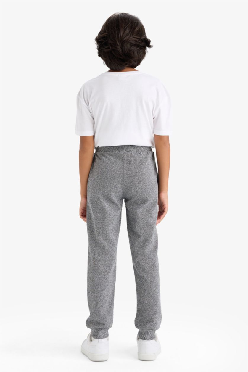 Boys & Teens Anthracite Melange Boy Elastic Waist Jogger Sweatpants