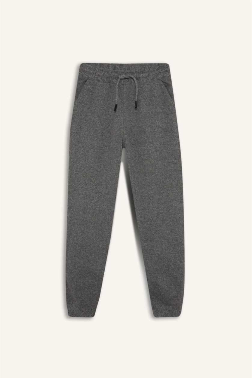 Boys & Teens Anthracite Melange Boy Elastic Waist Jogger Sweatpants