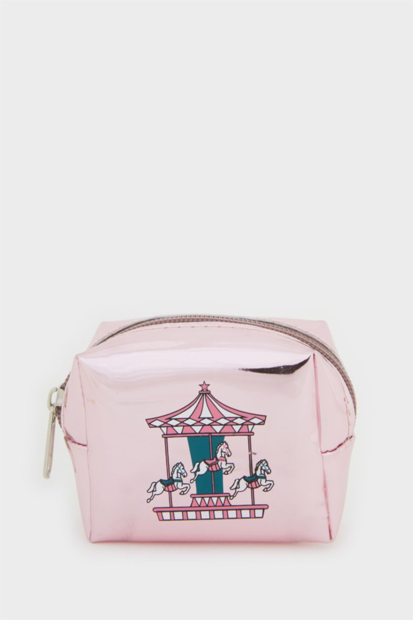 Woman Rose Woman Faux Leather Coin Purse