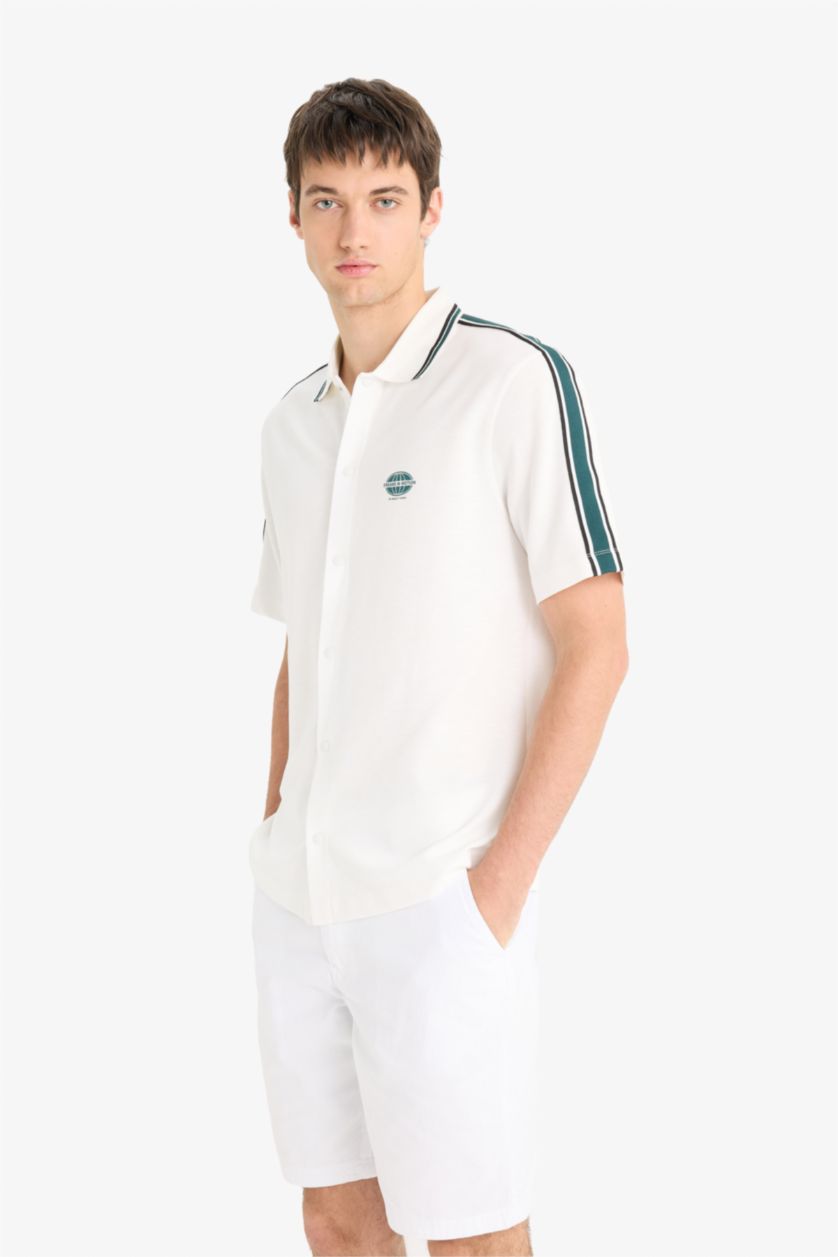 رجال بيج فاتح Man Short Sleeve Shirt