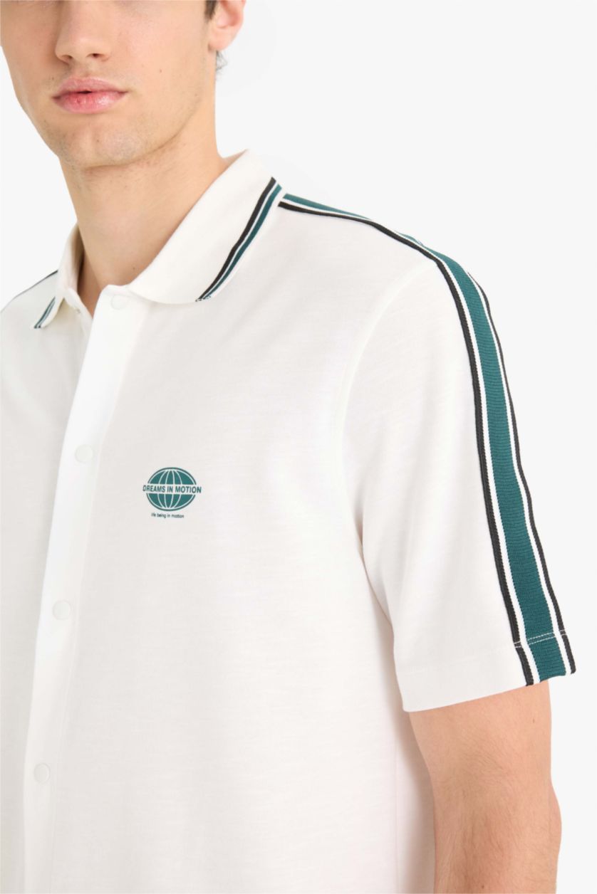 رجال بيج فاتح Man Short Sleeve Shirt