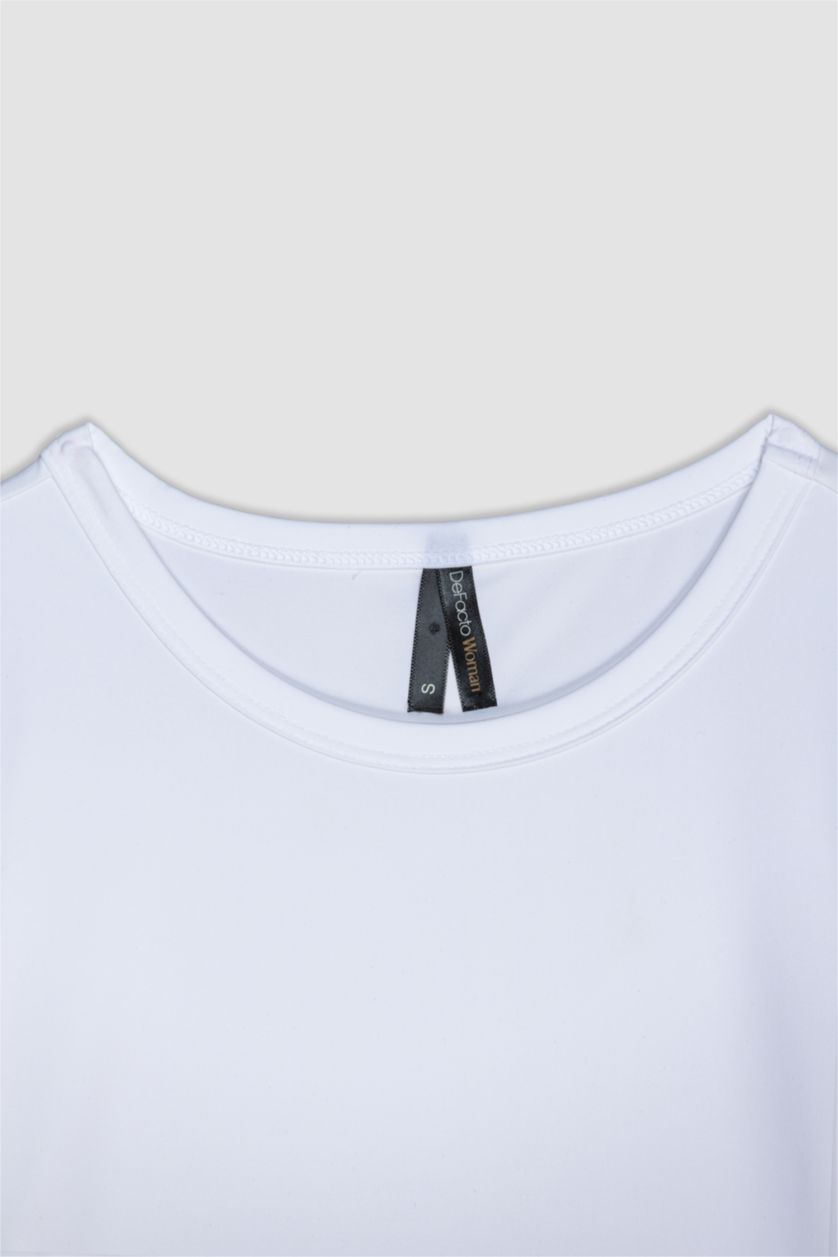 WOMAN White Slim Fit Long Sleeve T-Shirt