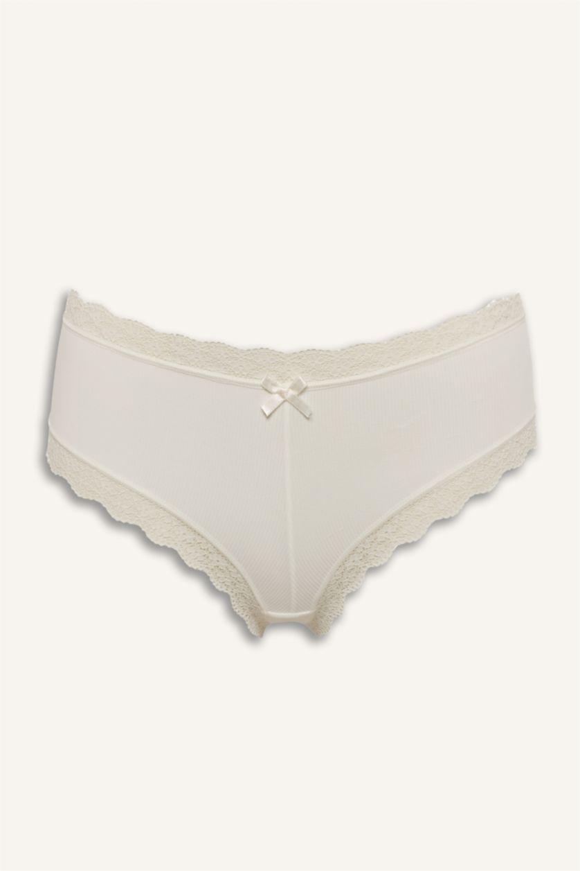 Kadın Açık Pembe Dantel Detaylı Micro 2'li Hipster Külot