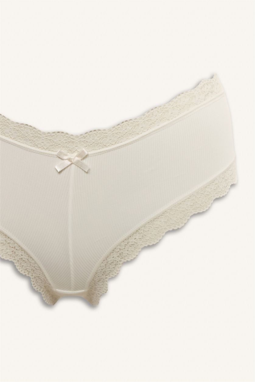 Kadın Açık Pembe Dantel Detaylı Micro 2'li Hipster Külot