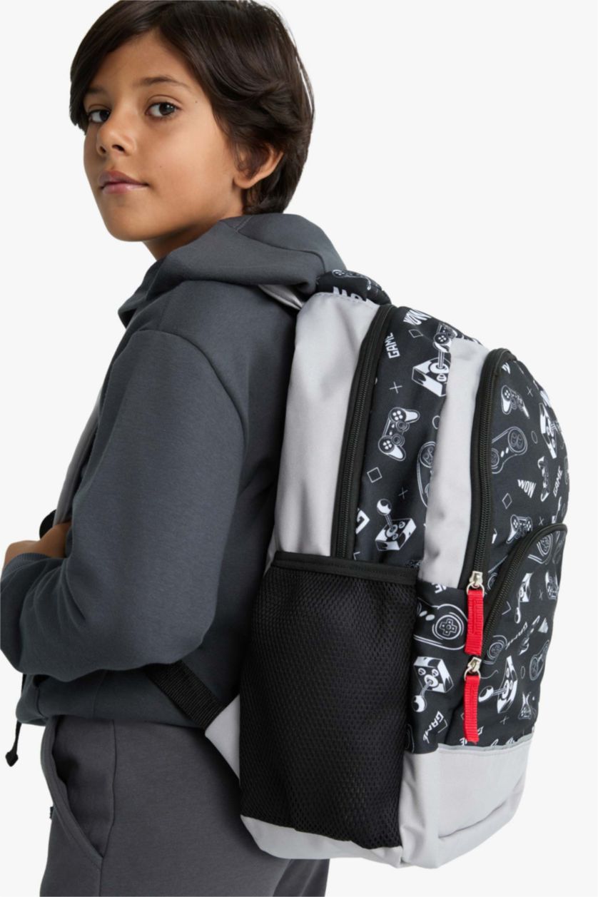 Erkek Çocuk - Genç Erkek Siyah Erkek Çocuk Sırt Çantası