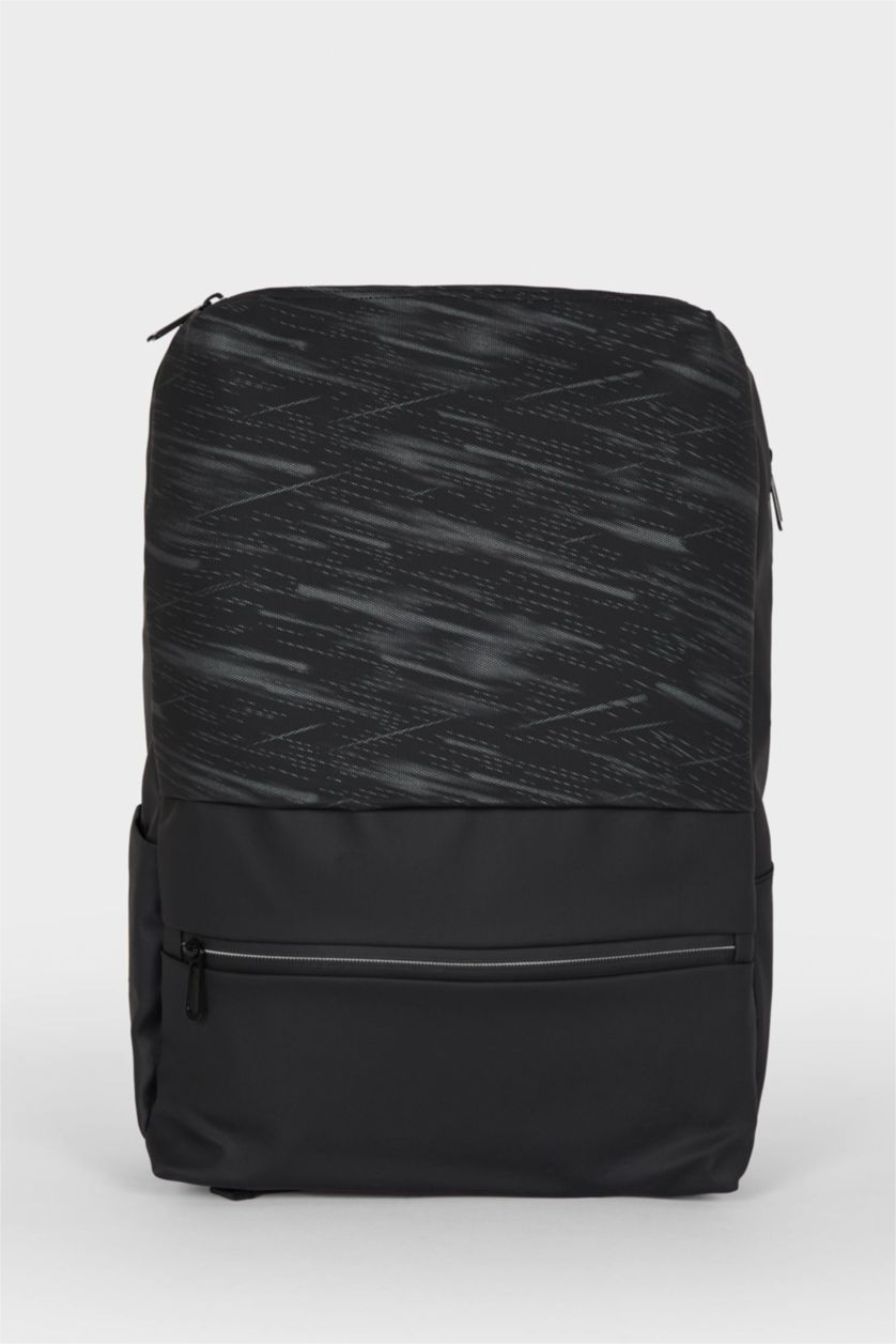 Erkek Siyah Erkek Suni Deri Sırt Çantası