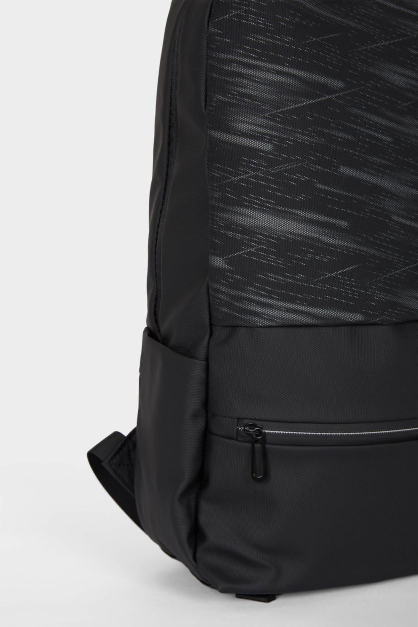 Erkek Siyah Erkek Suni Deri Sırt Çantası