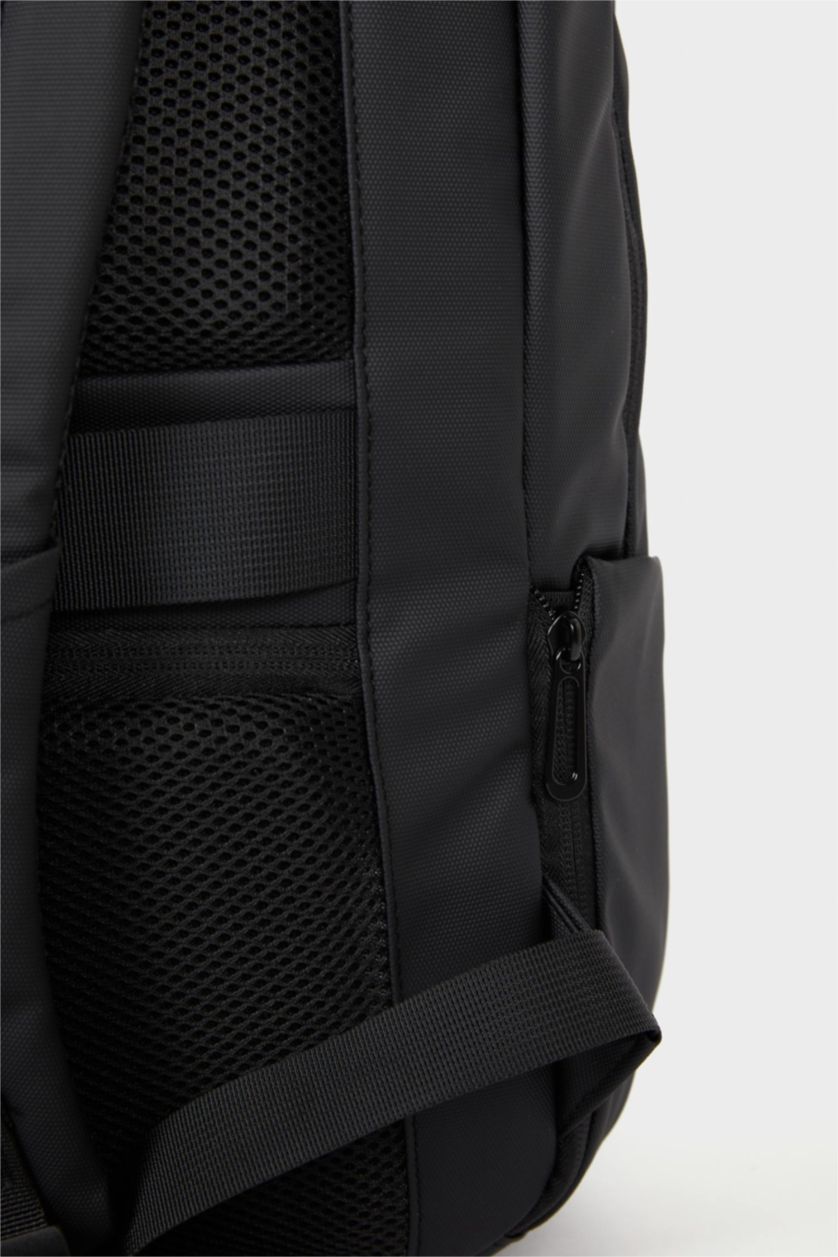 Erkek Siyah Erkek Suni Deri Sırt Çantası