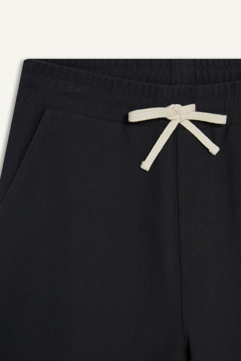 Man Dark Anthracite Regular Fit Tie Waist Sweatpants