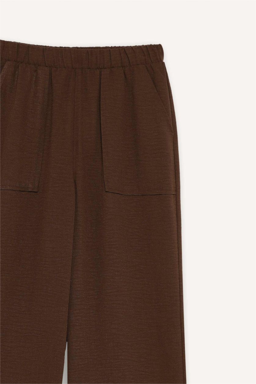 WOMAN Light Brown Wide Leg Trousers