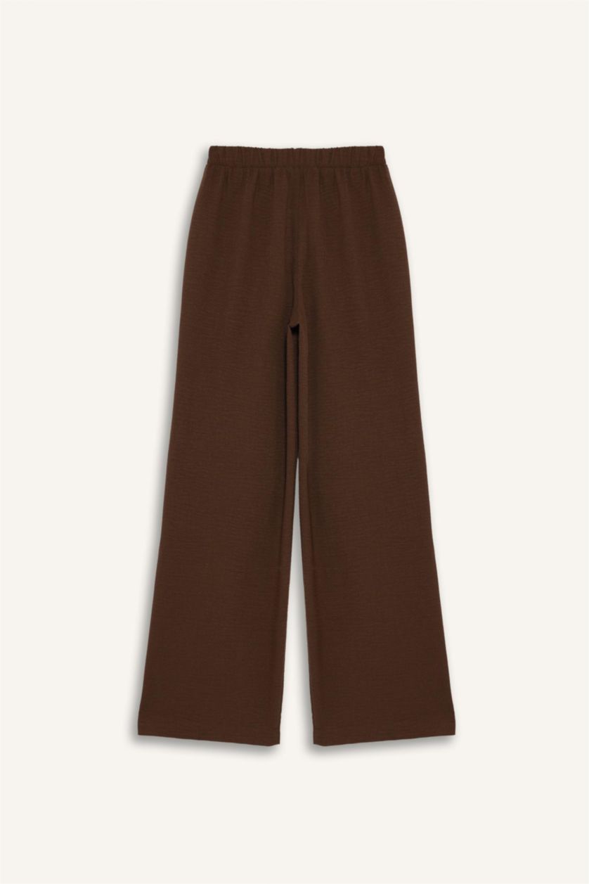 WOMAN Light Brown Wide Leg Trousers