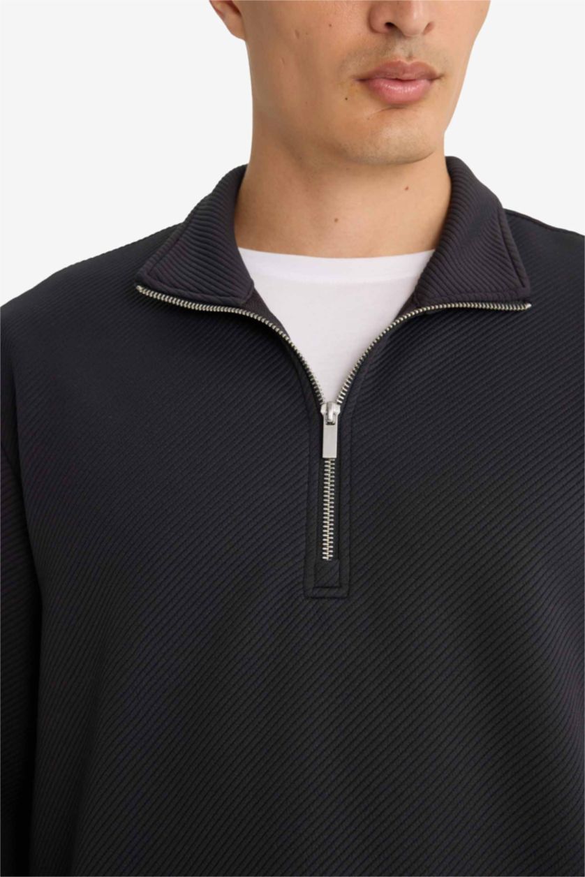 MAN Dark Anthracite Regular Fit Long Sleeve Sweatshirt