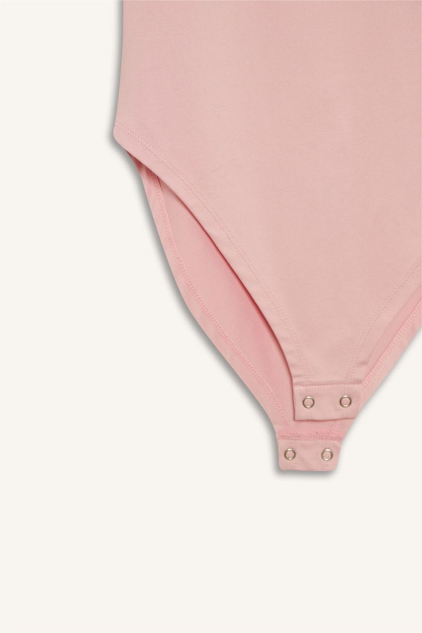 Женщины Светло-розовый Afra х Defacto Slim Fit плотно обтягивающая майка с американской проймой