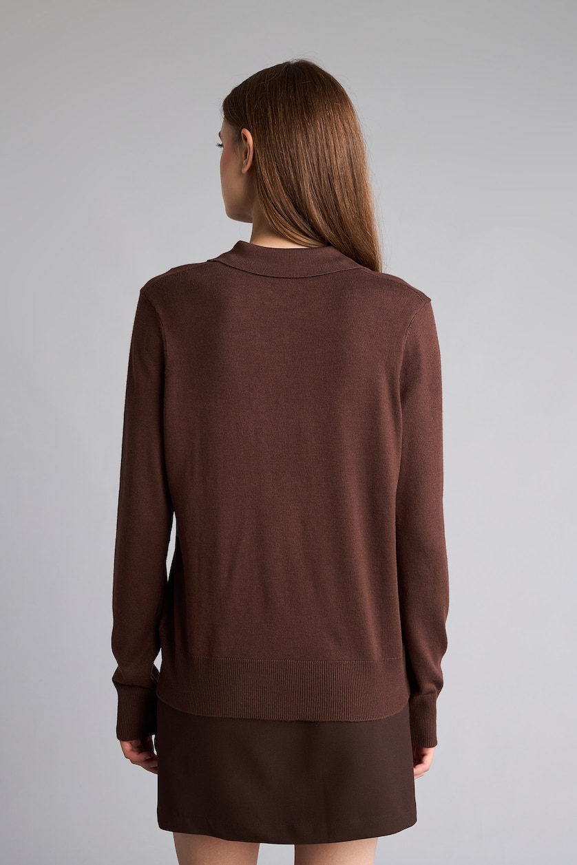 Әйелдерге Қоңыр Regular Fit жемпір