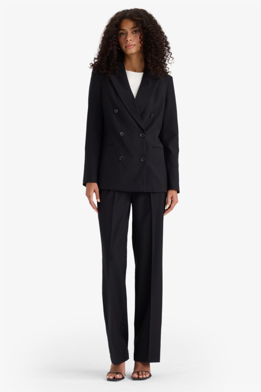 Әйелдерге қара Әйелдерге қалыпты пішім Блэйзер