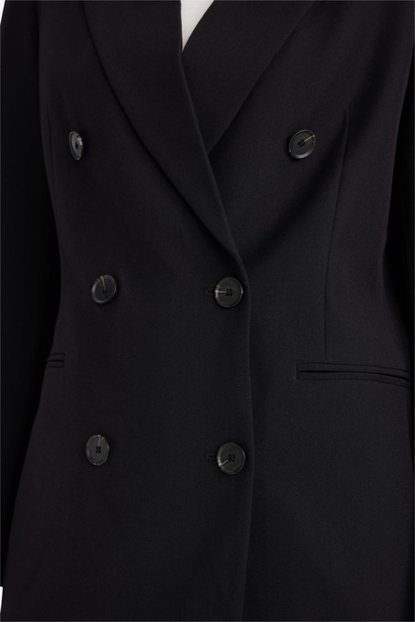 Әйелдерге қара Әйелдерге қалыпты пішім Блэйзер