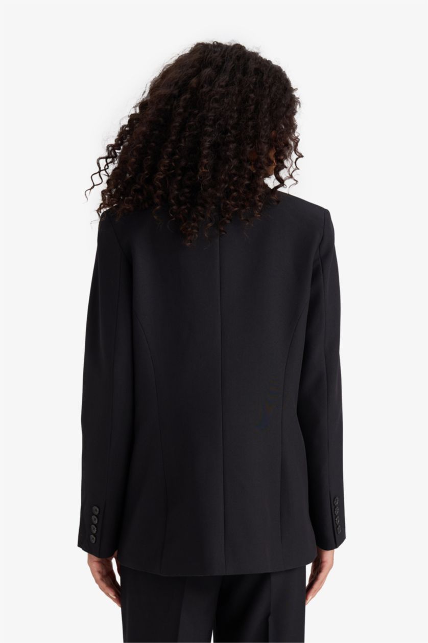 Әйелдерге қара Әйелдерге қалыпты пішім Блэйзер