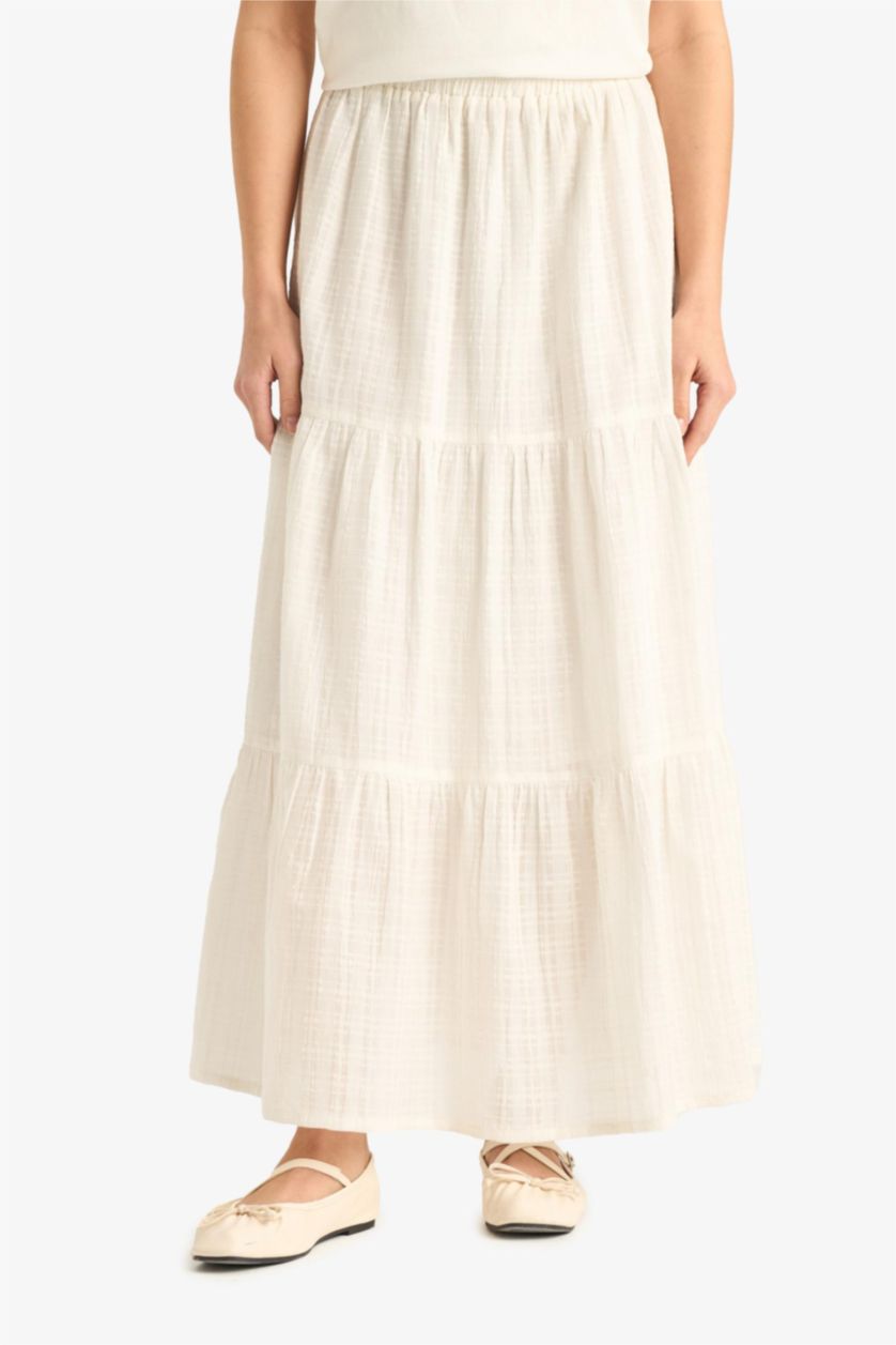 Әйелдерге АҚ мақта астары максималды ұзындық Тоқылған юбка