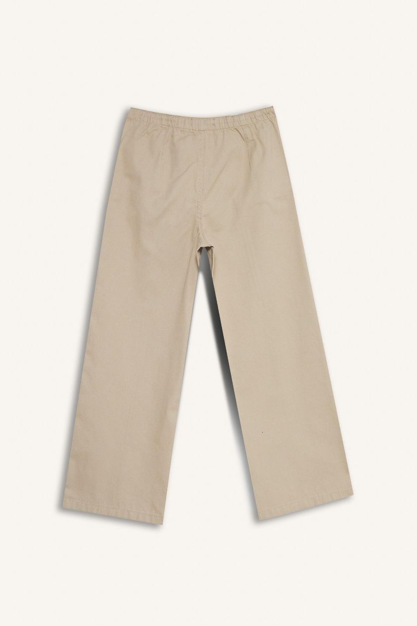 بناتي بيج بنطلون بناتي قطن وايد ليج برجل واسع بيج