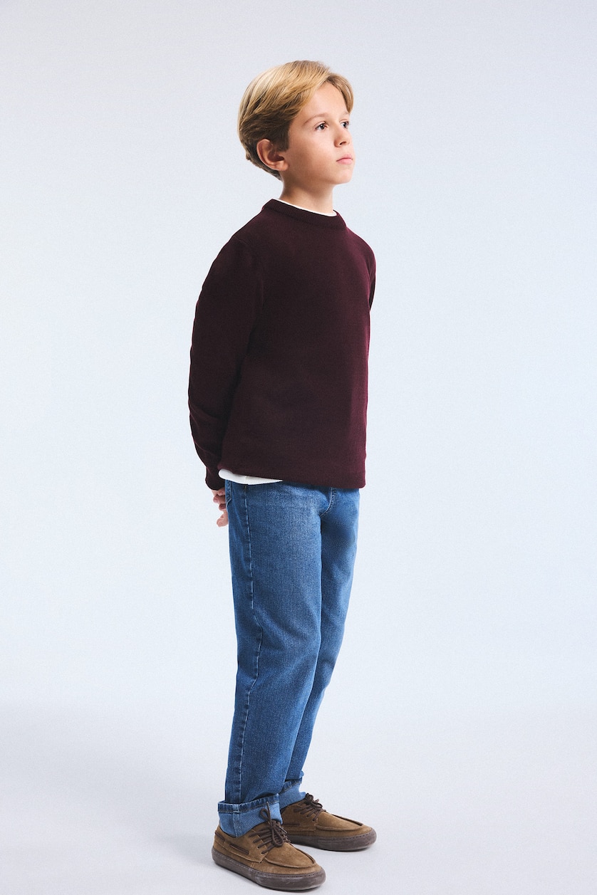 BOYS & TEENS Dark Green Boy Straight Fit Classic Jeans