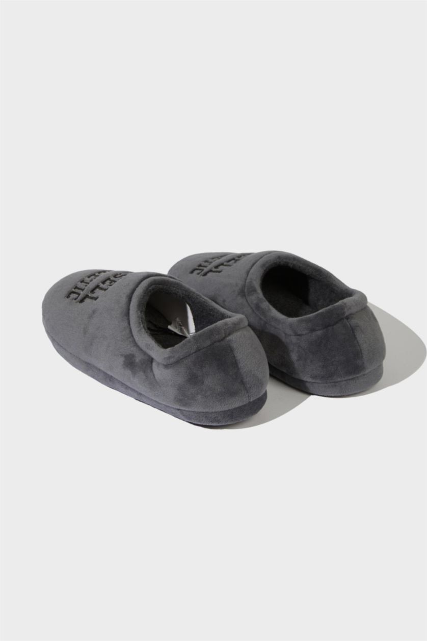 رجالي رمادي لكلوك اولادي بكعب مسطح رمادي