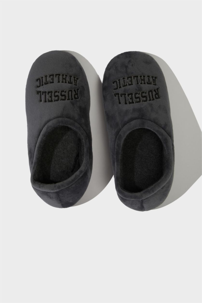 رجالي رمادي لكلوك اولادي بكعب مسطح رمادي