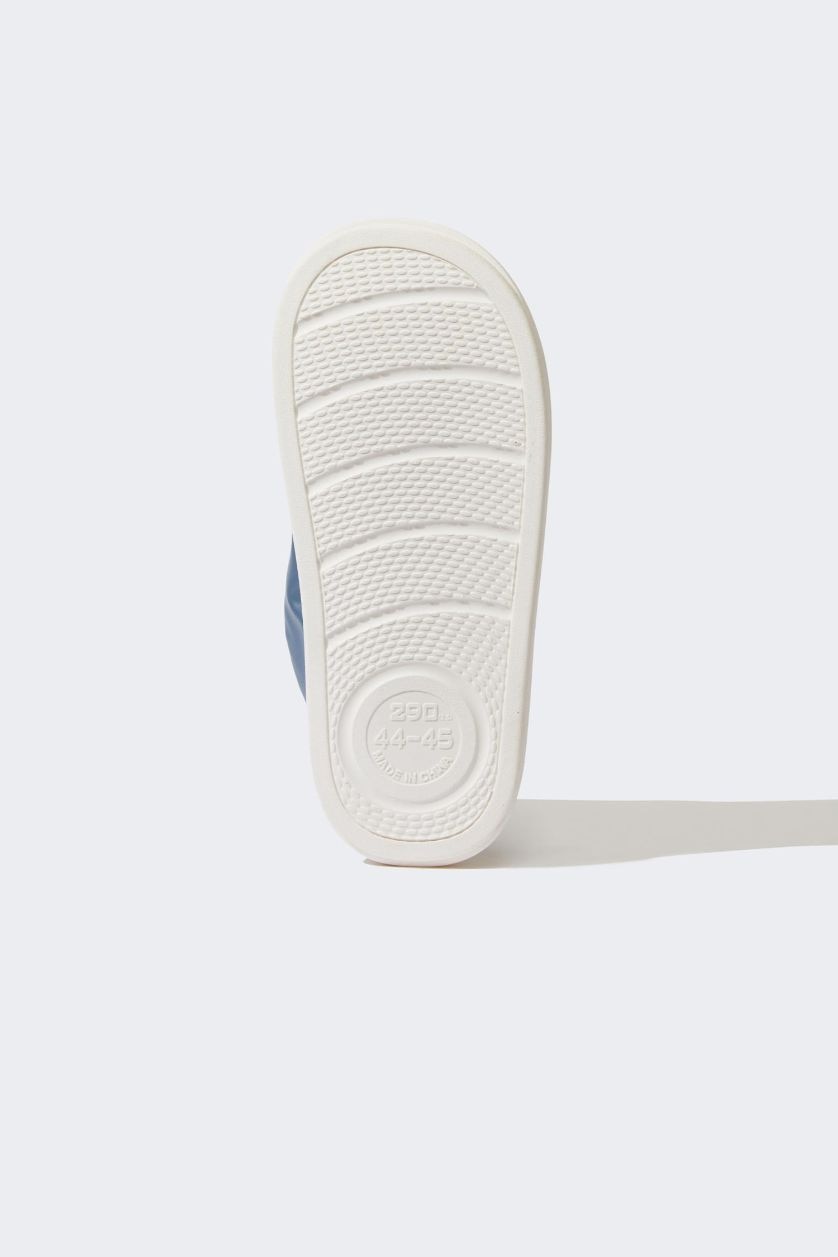 Erkek Açık Mavi Erkek Düz Taban Ev Terliği