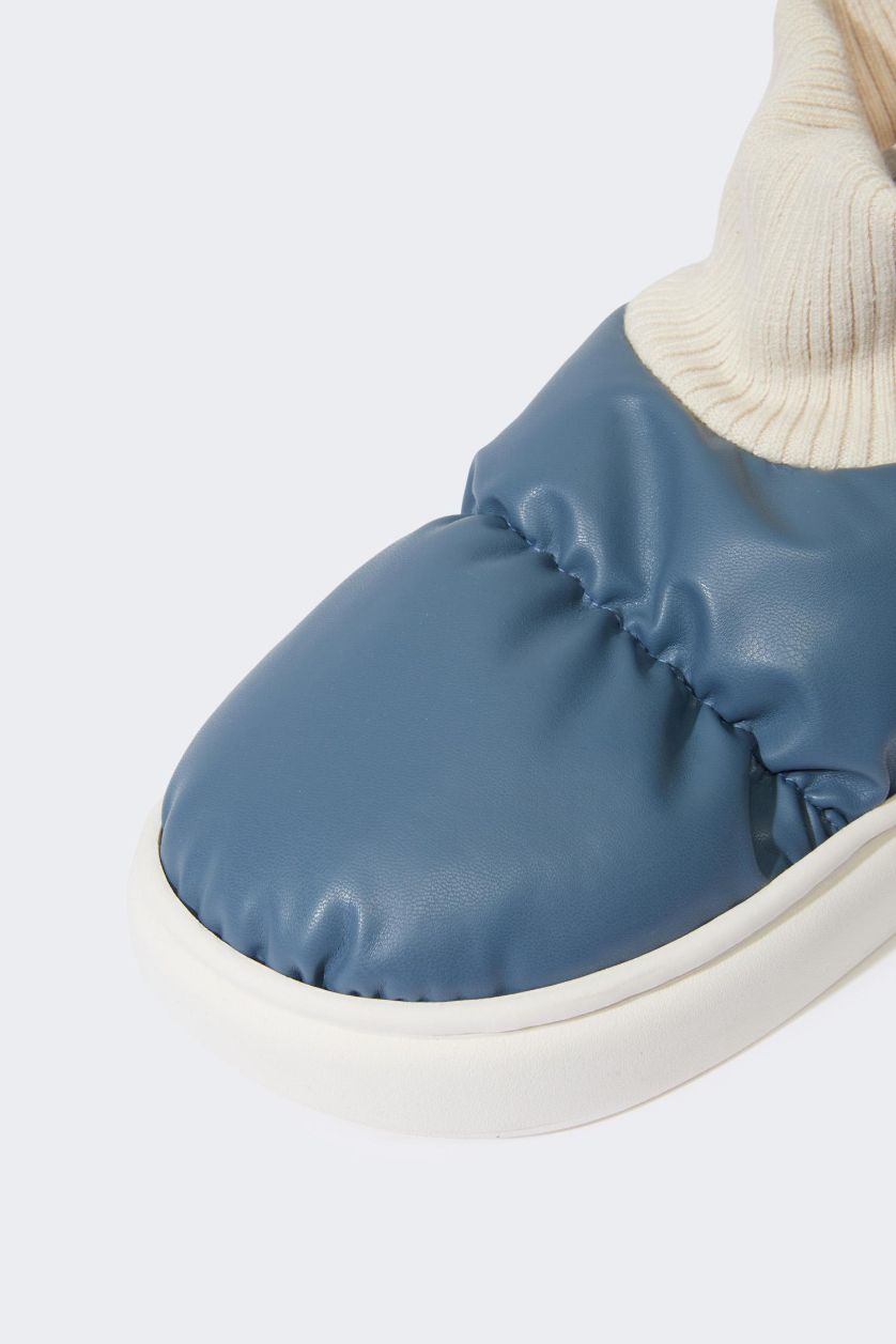 Erkek Açık Mavi Erkek Düz Taban Ev Terliği