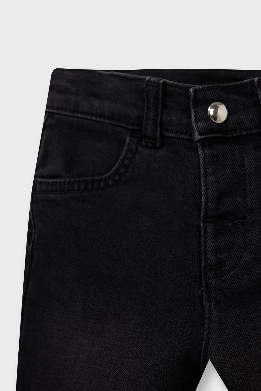 Kız Bebek Antrasit Flare Fit Jean Pantolon Kız Bebek