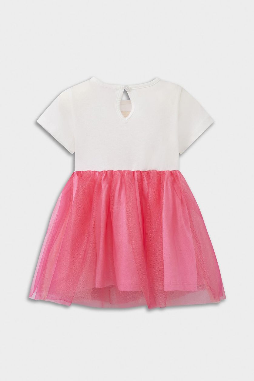 طفلة صغيرة بيج فاتح فستان بيبي بناتي تول قصة عادية من باربي