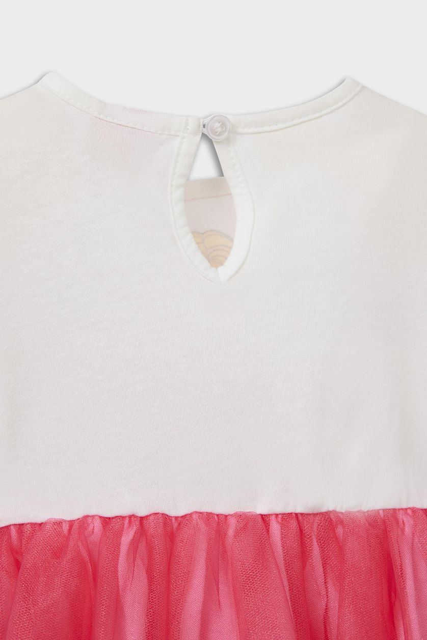 طفلة صغيرة بيج فاتح فستان بيبي بناتي تول قصة عادية من باربي