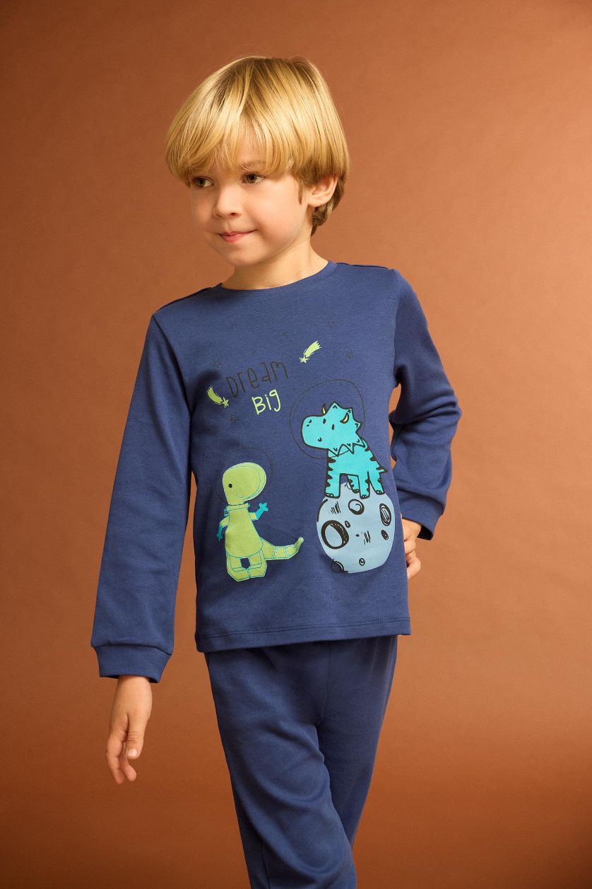BÉBÉ GARÇON Indigo Ensemble Pyjama Haut imprimé dinosaures et Pantalon pour bébé garçon