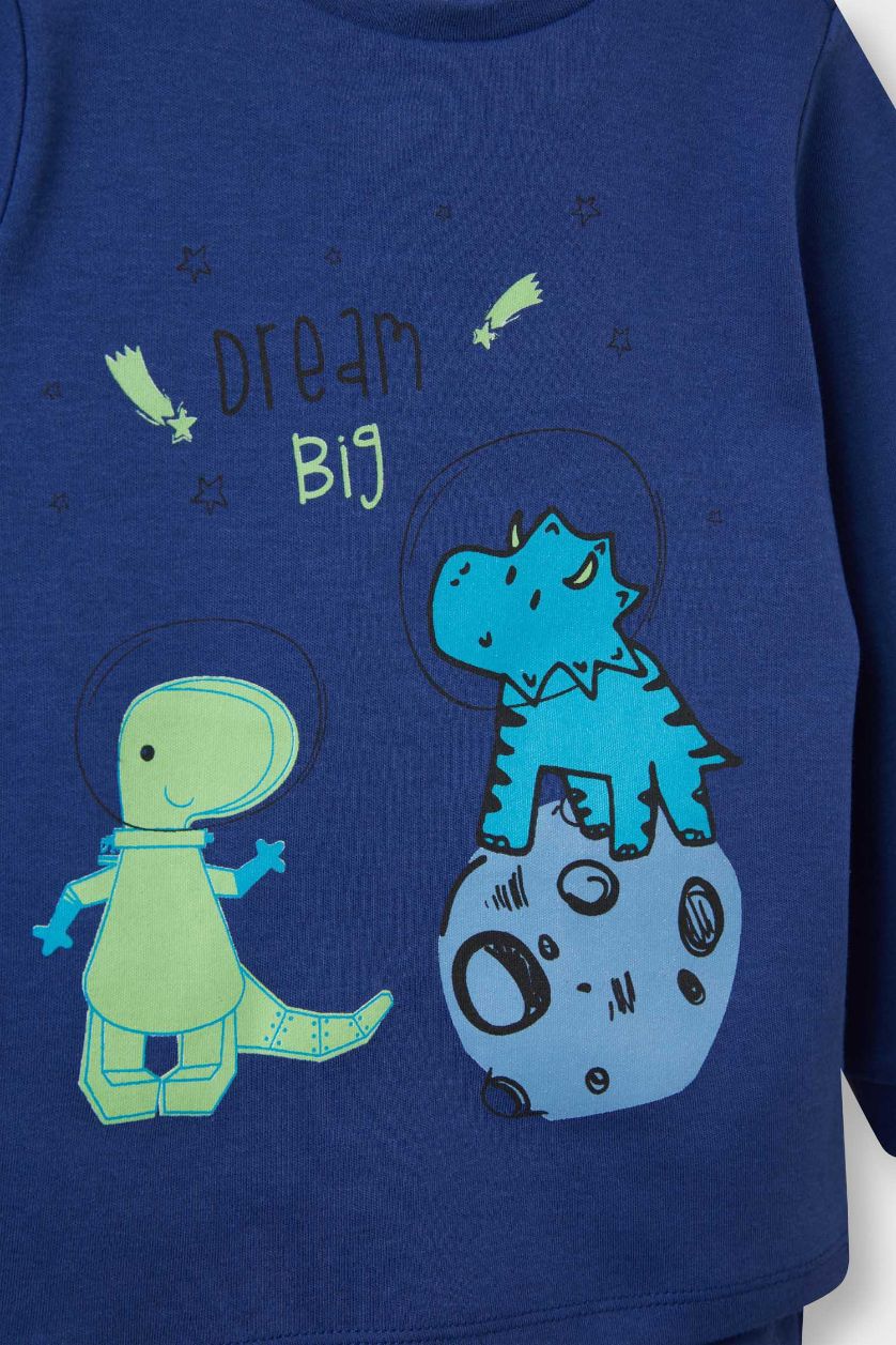 BÉBÉ GARÇON Indigo Ensemble Pyjama Haut imprimé dinosaures et Pantalon pour bébé garçon