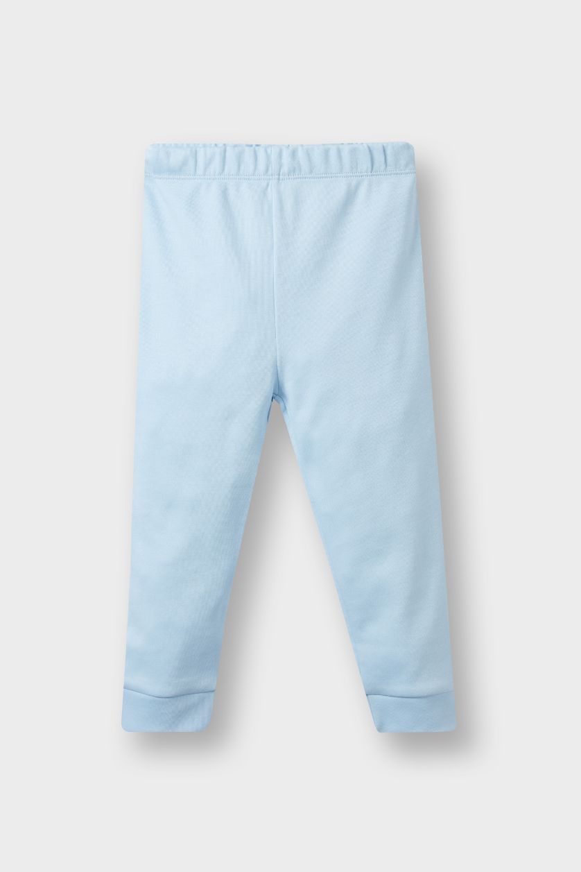 BÉBÉ GARÇON BLEU Clair Ensemble Pyjama Haut imprimé manches longues et Pantalon pour bébé garçon