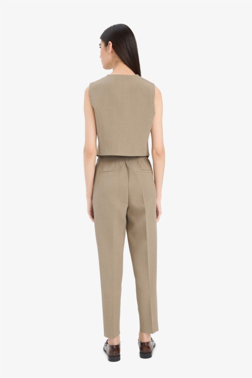 WOMAN Teak Carrot Fit Regular Hem With Pockets Trousers