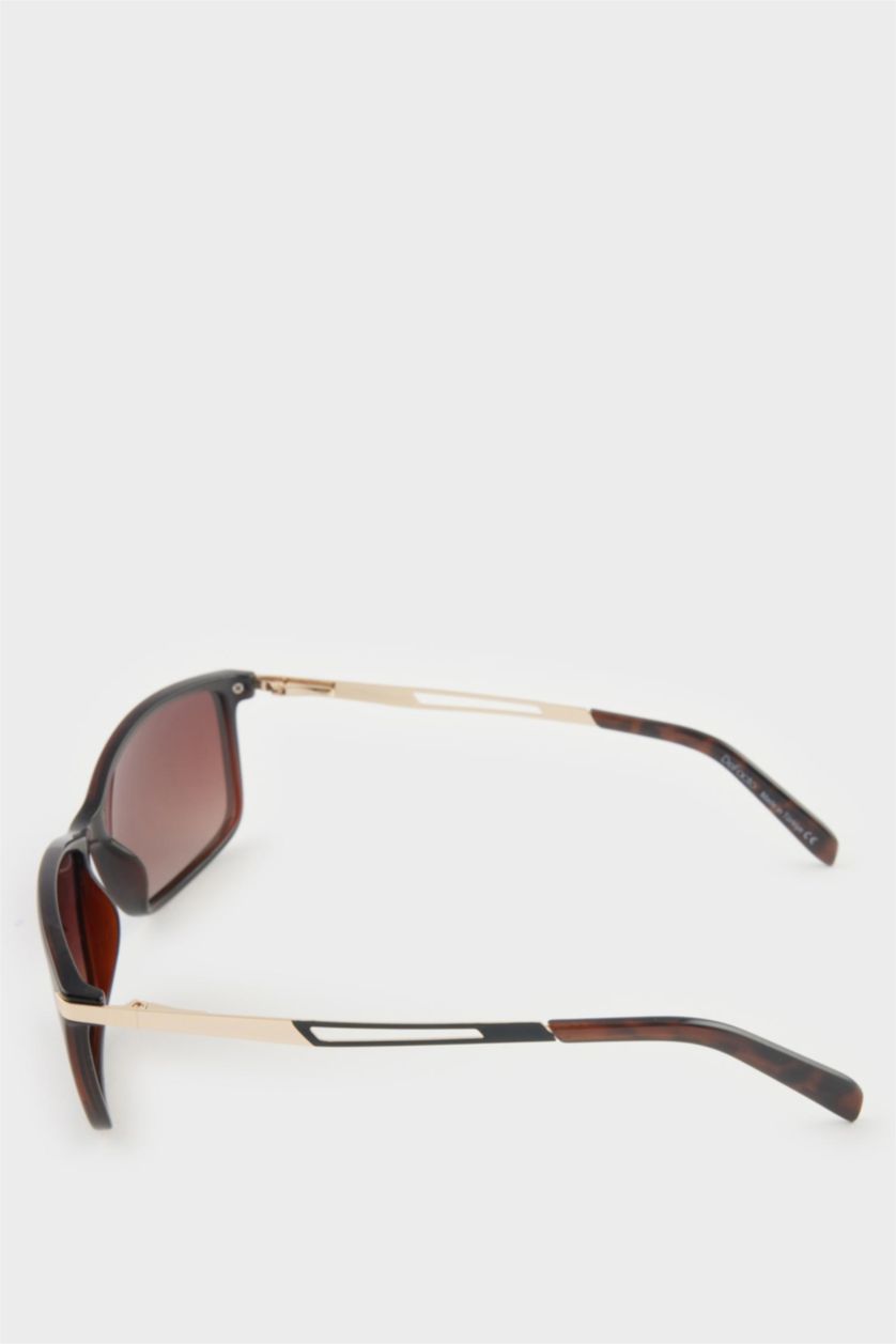 Erkek Kahve Erkek Klasik Kahve Plastik Çerçeve Kahve Cam Polarize Güneş Gözlüğü