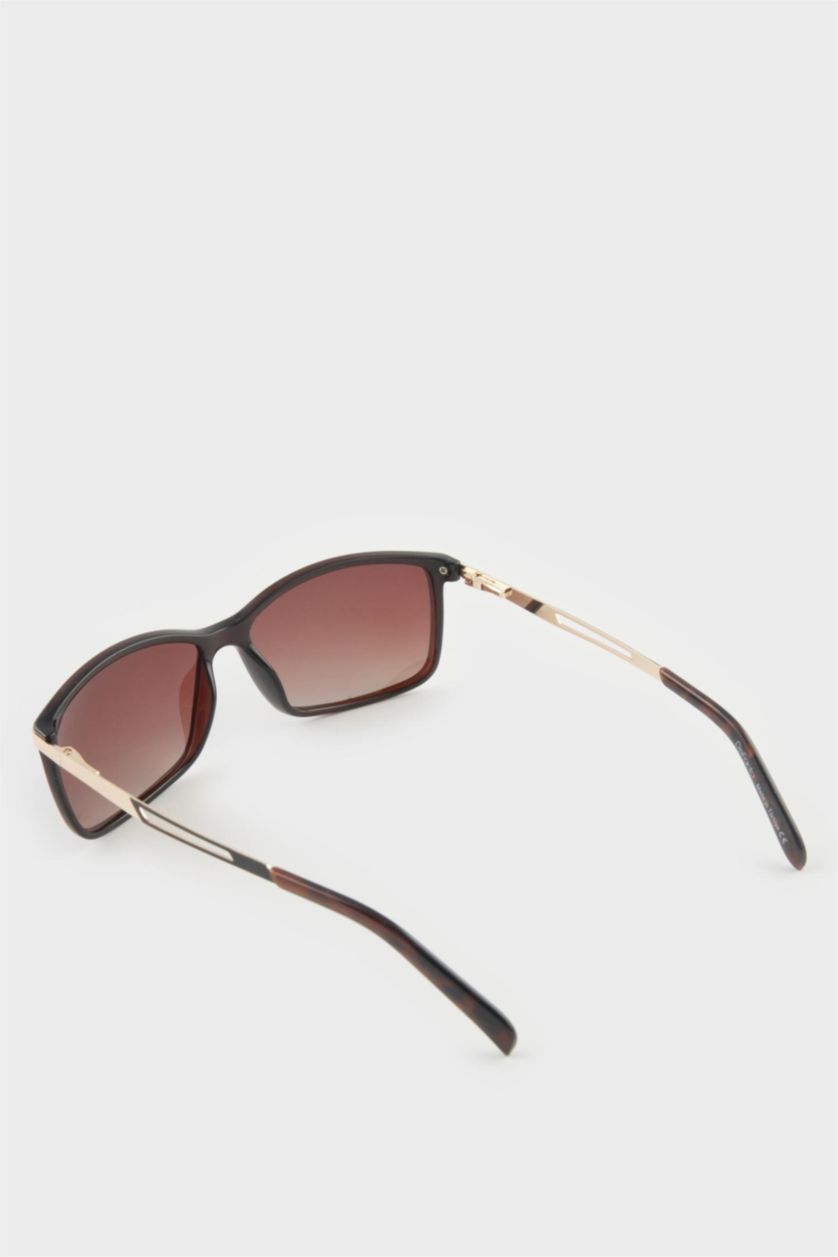 Erkek Kahve Erkek Klasik Kahve Plastik Çerçeve Kahve Cam Polarize Güneş Gözlüğü