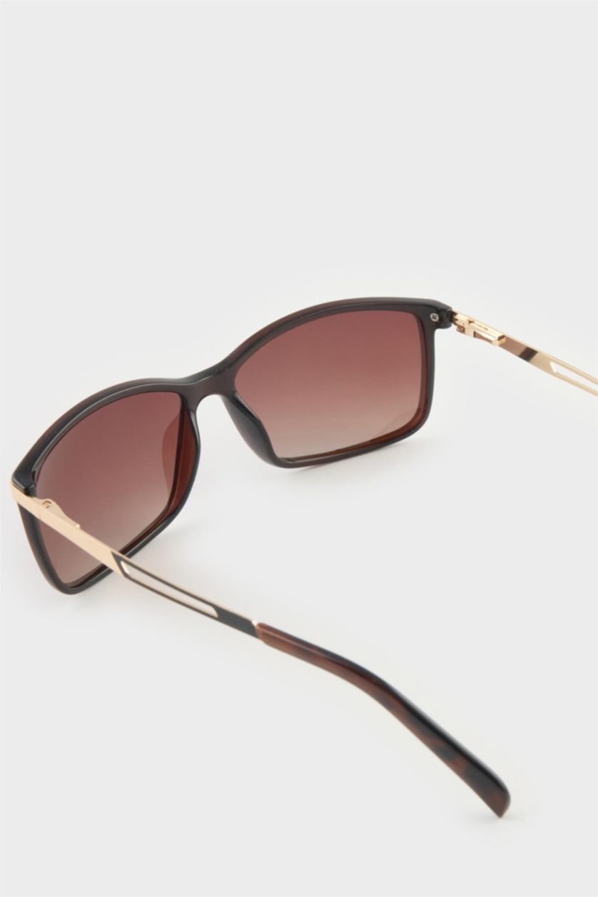 Erkek Kahve Erkek Klasik Kahve Plastik Çerçeve Kahve Cam Polarize Güneş Gözlüğü