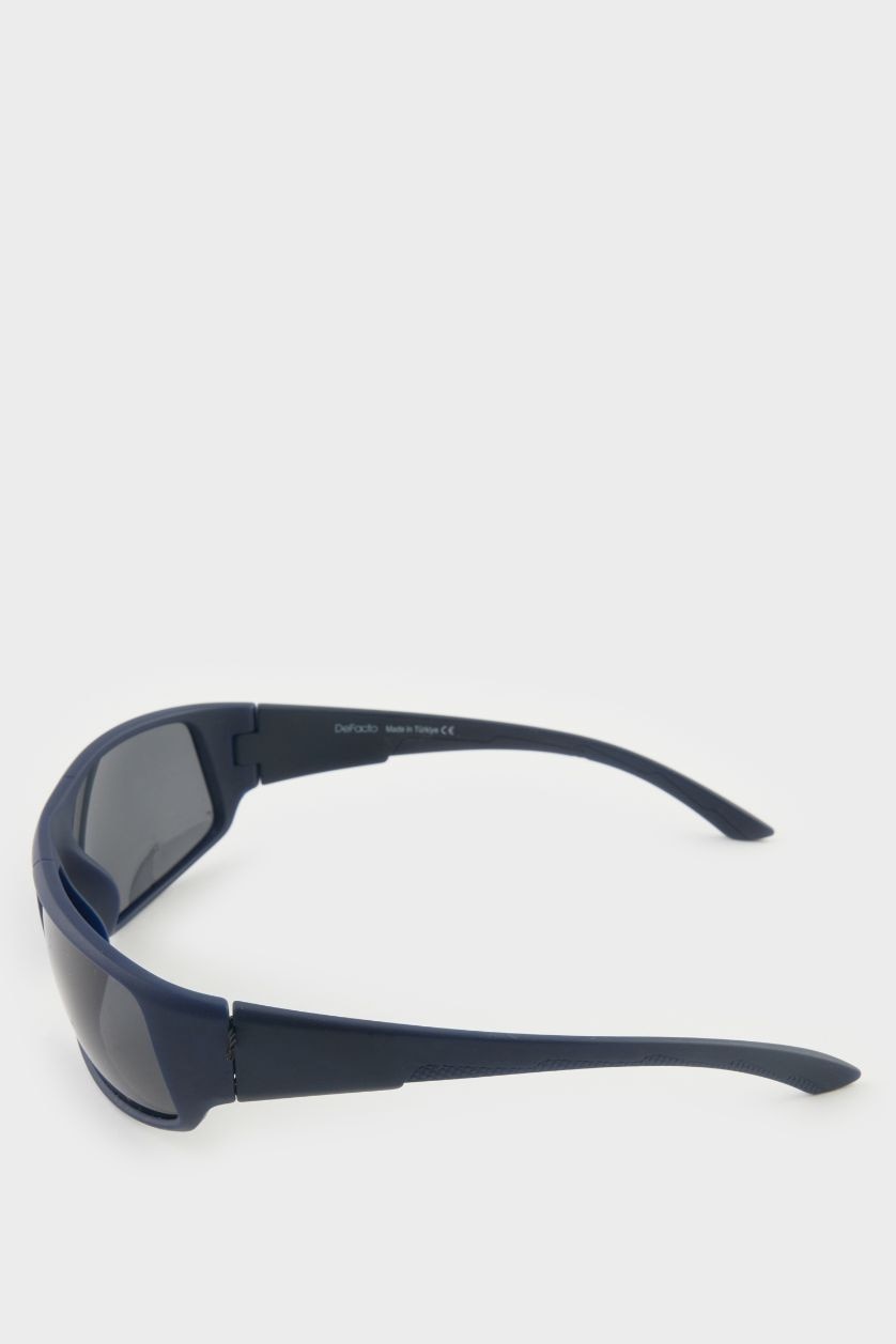 Erkek Mavi Erkek Oval Mavi Plastik Çerçeve Mavi Cam Polarize Güneş Gözlüğü