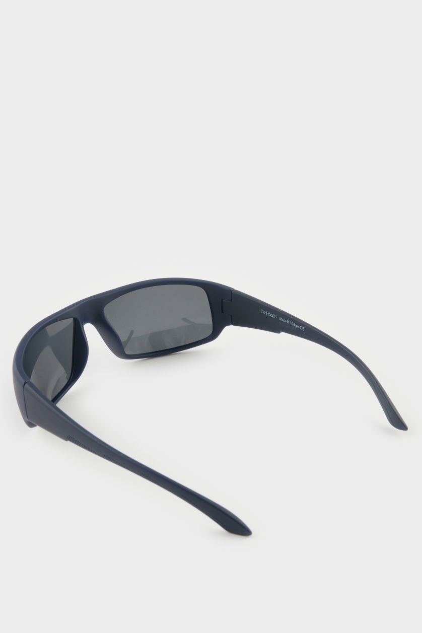 Erkek Mavi Erkek Oval Mavi Plastik Çerçeve Mavi Cam Polarize Güneş Gözlüğü