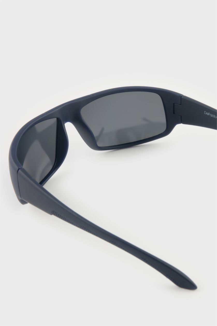 Erkek Mavi Erkek Oval Mavi Plastik Çerçeve Mavi Cam Polarize Güneş Gözlüğü