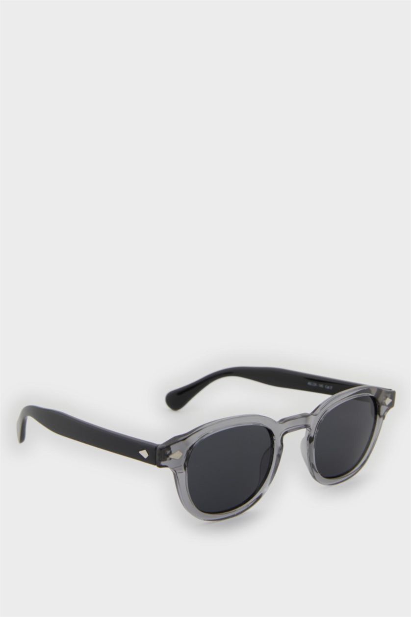 Men Grey Man Round Sunglasses