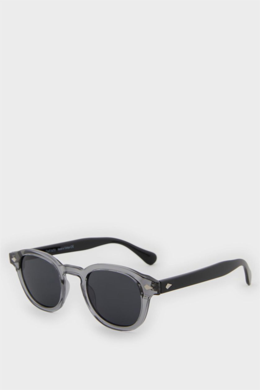 Men Grey Man Round Sunglasses