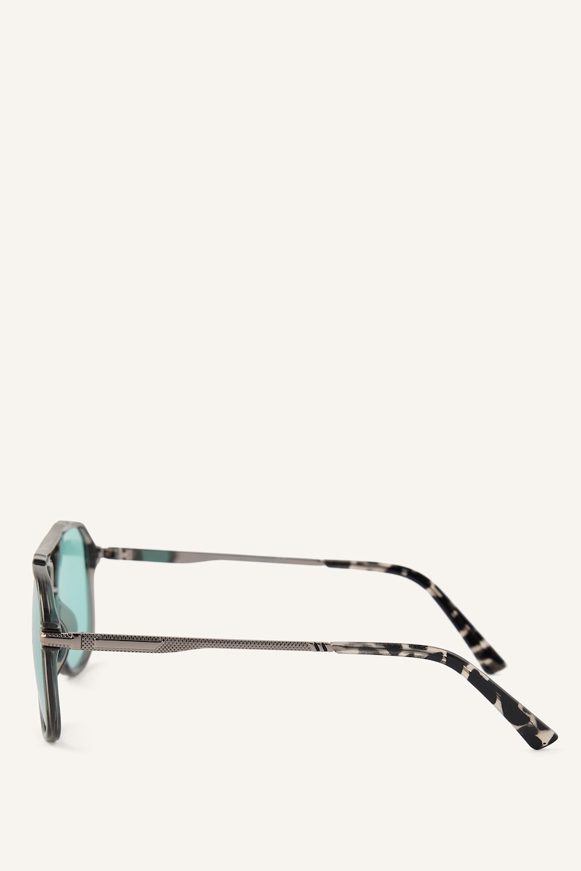 Men Şeffaf Sunglasses