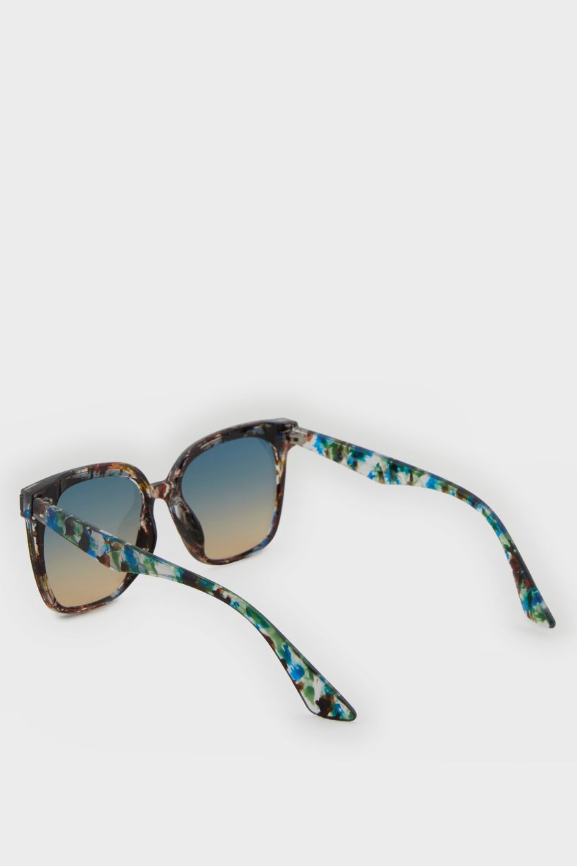 نساء أزرق نظارة شمسية نسائي مستديرة