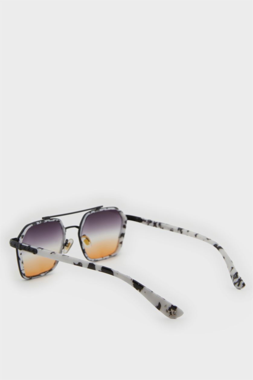 Kadın Karma Kadın Karma Metal Çerçeve Degrade Cam Pilot UV Güneş Gözlüğü