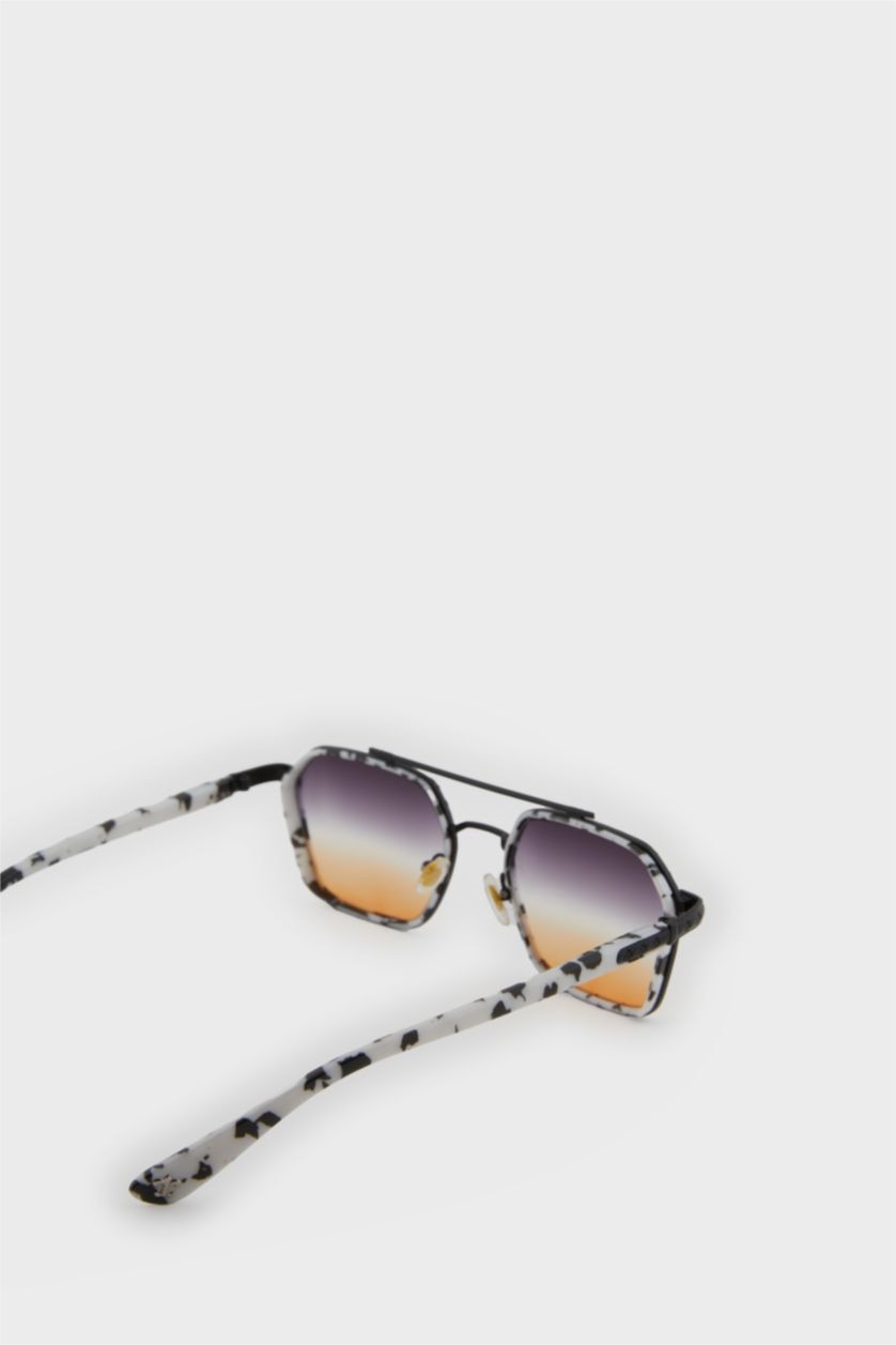 Kadın Karma Kadın Karma Metal Çerçeve Degrade Cam Pilot UV Güneş Gözlüğü