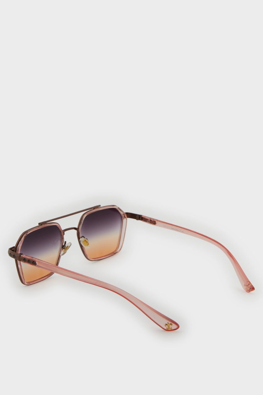 نساء زهري نظارة شمسية نسائي مستديرة