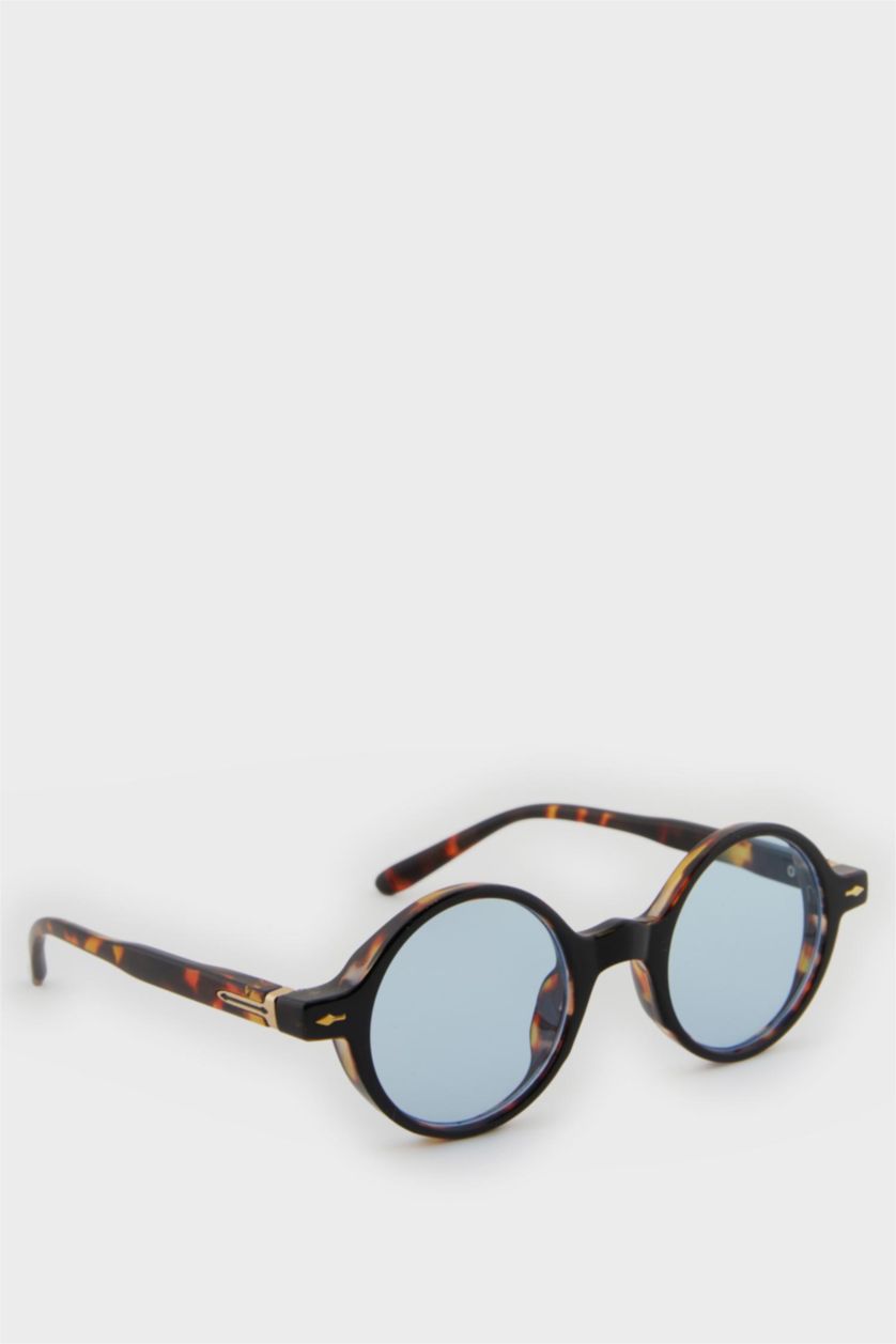 Kadın TRIXI - leopard Kadın Yuvarlak Şeffaf Plastik Çerçeve Degrade Cam UV Güneş Gözlüğü