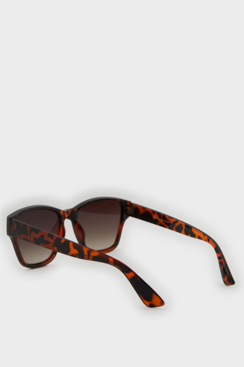 Kadın TRIXI - leopard Kadın Oval Leopar Plastik Çerçeve Kahve Cam UV Güneş Gözlüğü